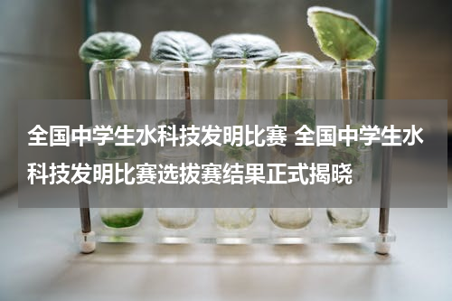 全国中学生水科技发明比赛 全国中学生水科技发明比赛选拔赛结果正式揭晓