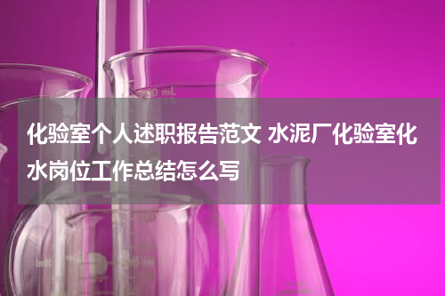 化验室个人述职报告范文 水泥厂化验室化水岗位工作总结怎么写