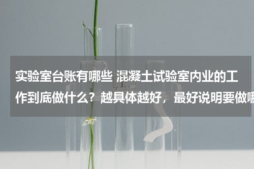 实验室台账有哪些 混凝土试验室内业的工作到底做什么？越具体越好，最好说明要做哪些台账，台账具体格式等